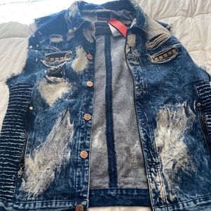 Denim motto cut of Jean jacket size xl